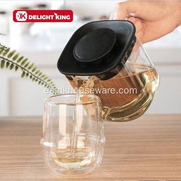 Tetera Tetera De Vidrio De Té Floreciente Con Infusor